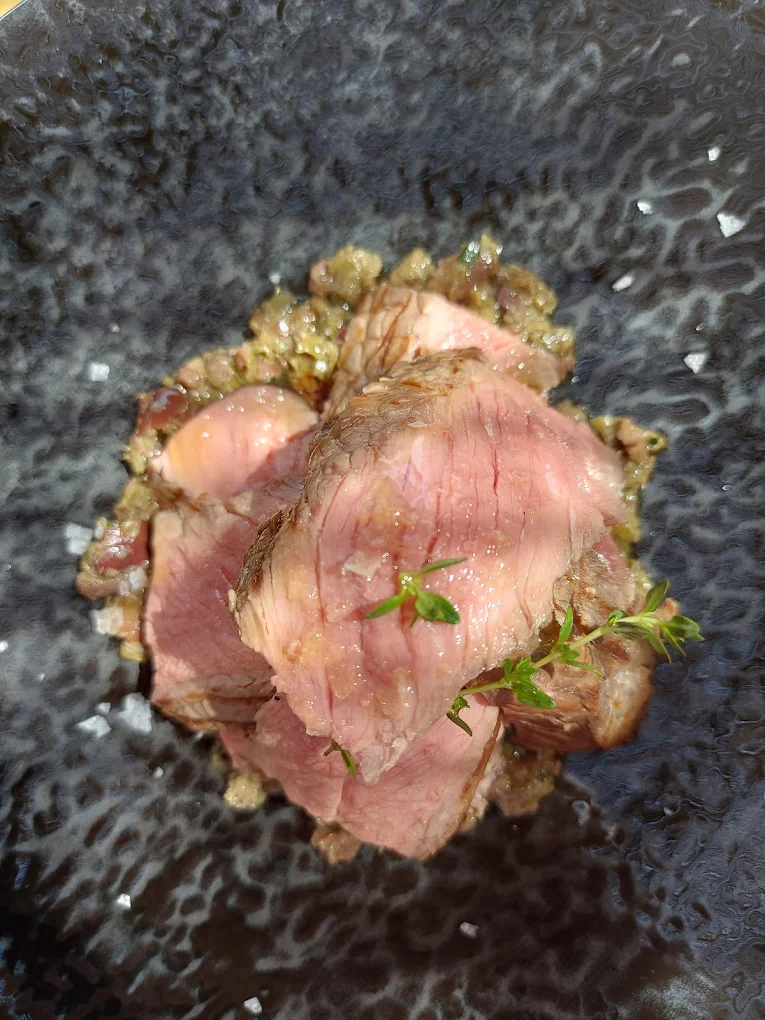 Tagliata di manzo alla Locanda dell'Oste Siena